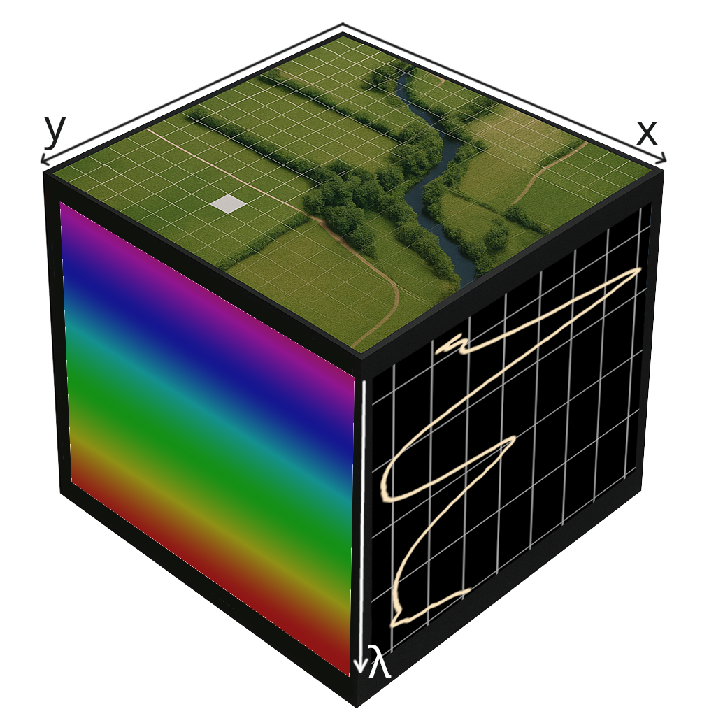 Conceptualization of a hyperspectral cube